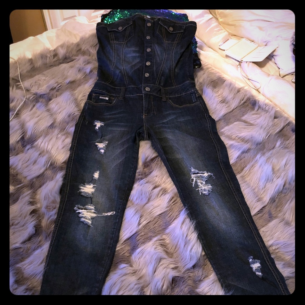 Luxirie by LRG JEAN JUMPSUIT “Spicy”